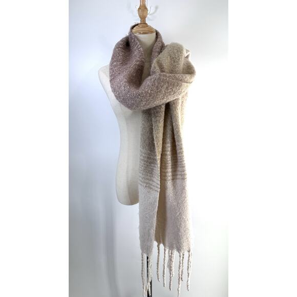 Mer Sea Accessories - Mer Sea Ombré Chunky Knit Fringe Scarf Shawl Wrap 19x80